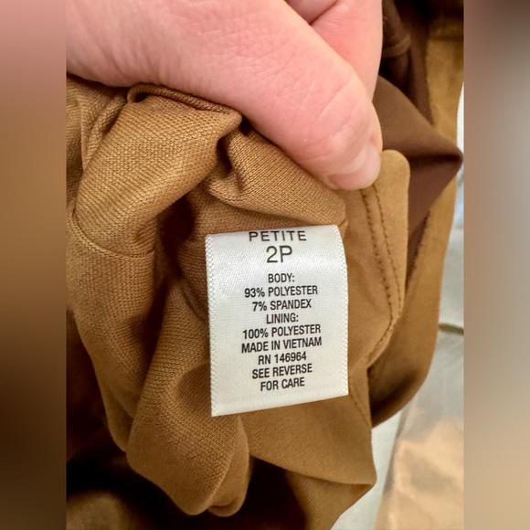 ROZ & ALI Women's Sleeveless Fit And Flare Faux Suede Dress - Picture 5 of 9